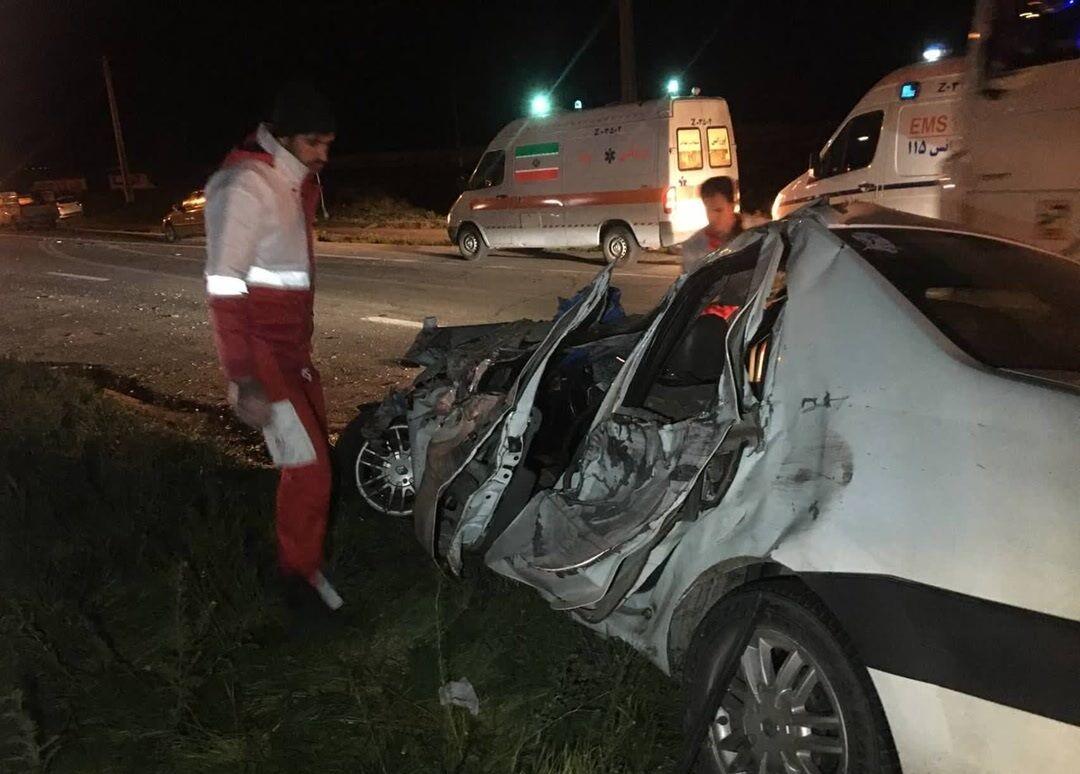 حادثه رانندگی در جاده صوفیان یک کشته و 6 مصدوم بر جای گذاشت